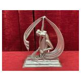 Vtg Art Deco Dancing Lady 7.5" Lamp