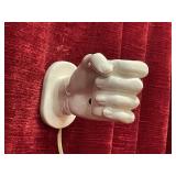 Vtg Hand Wall Light