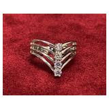 Ladies Silver Ring - Unmarked