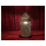 Pressed Brass Art Light / Lamp - 5"dia x 14.5"
