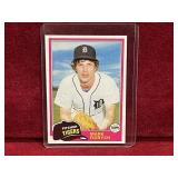 Mark Fidrych 1981 Topps Card