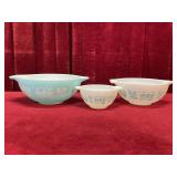 Pyrex Amish Butterprint 441,42&43 Cinderella Bowls