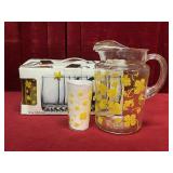Fisher Home Products Pitcher & 11 355ml Glasses