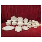 Pyrex Copper Filigree 8-Place Setting - Note