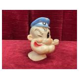 1957 Pop-Eye Rubber Doll Head
