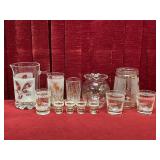 Gold Leaf Tableware - 12pcs - Some w/ Wear