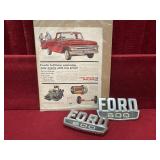 1962 Ford Ad & Ford 600 Emblems