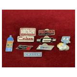 9 Vtg Auto Parts Supplier Lapel Pins