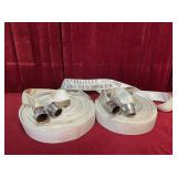 2 Polyflix 1-1/2" Fire Hoses