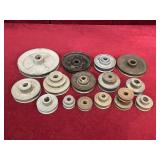 15 Pulleys 1.5" to 6"