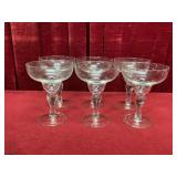 6 Margarita Glasses