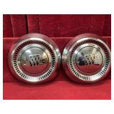 2 Vintage Mercury NOS Hubcaps