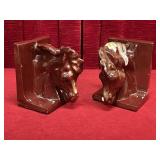 Arc Industries Chatham Horse Head Bookends - Note