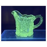 Imperial Manganese Glass Creamer - Note