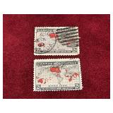 2 1894 Canada Christmas Stamps