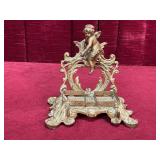 Cast Brass Ink Well - Pen Holder