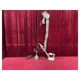 Sm Brass Lamp & Lamp Ette Wall Light