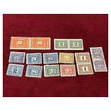16 Canada New & Used Tax Stamps