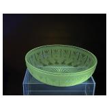 Frosted Thistle Pattern Manganese Glass Bowl -Note