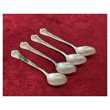 4 Sterling .9925 Silver Spoons - Marked
