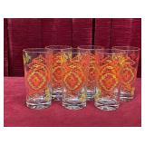 Retro 6-Piece Glass Set