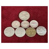 8 1922 - 67 Canada Coins - 4 Silver