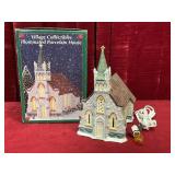 Christmas Village Porcelain Church