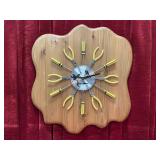 Hand Crafted Wood Shop Clock - Tested - 22" x 24"