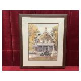 Signed Walter Campbell 1998 Autumn Orchard Print