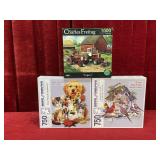 2 750pc & 1 1000pc Puzzles