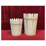 12" & 16" Wood Basket Set
