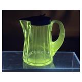 Vtg Manganese Glass Creamer - Note