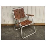 Cedar & Aluminum Folding Chair - 23"w x 31"