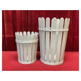 12" & 18" Wood Basket Set