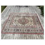 Vintage Wool Area Rug - 94" x 128"