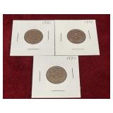 1930 to 1932 Canada 5¢ Coins