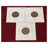 1933 to 1935 Canada 1¢ Coins