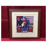 Hand Stitched Silk Thread Art