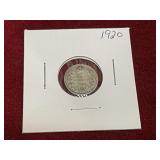 1920 Canada Silver 5¢ Coin