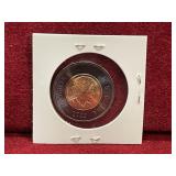 2022 Canada QEII Mourning Black Rim $2 Coin