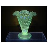 Fenton Manganese Hobnail 5.75" Vase - Note