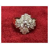 Ladies Sterling Silver Ring - Marked