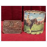 Western Belt Buckle & Lamp Shade