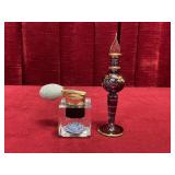 2 Vtg Perfume Bottles