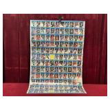 1989 OPC Hockey Card Sheet - 28.5" x 42.75"