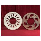 2 Cast Stove Pipe Collars For 6" Pipe