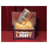 Pre 1984 Budweiser Bar Light Sign - Works
