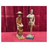 11.25" & 12.5" Hand Carved Figures