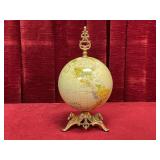 Replogle Brass Horse Base 6" Tin Globe