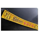 SHINER BOCK beer advertising sign 24" bar mat
